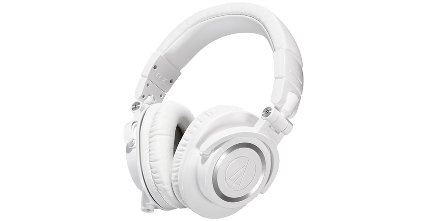Audio Technica ATHM50X White Headphones
