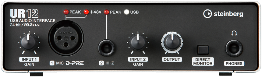 Steinberg UR-12 Audio Interface Front
